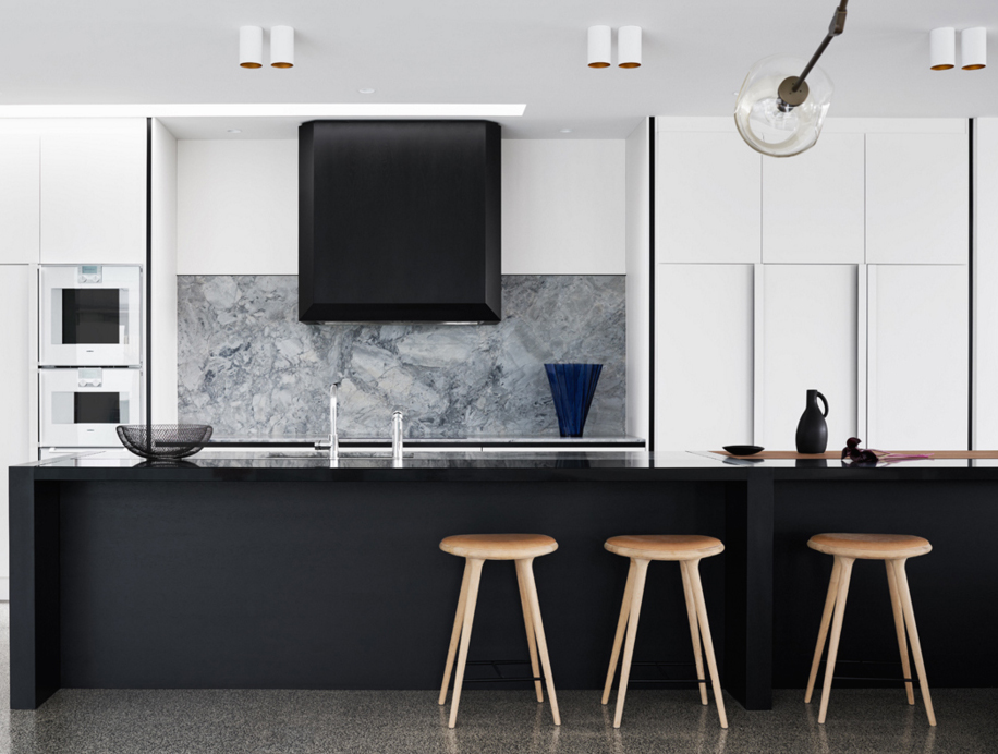 High contrast kitchen